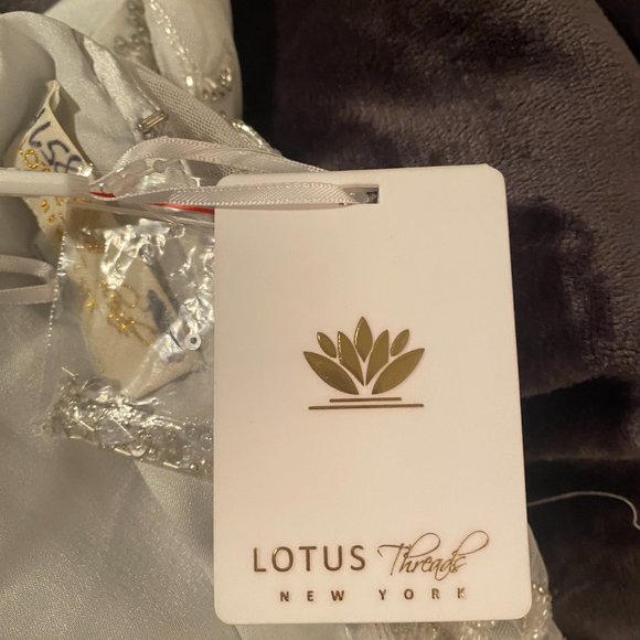 Lotus Threads NWT Wedding Dress 62234 - Never Worn, Ivory with lots of Jewels, 4 - Picture 5 of 11